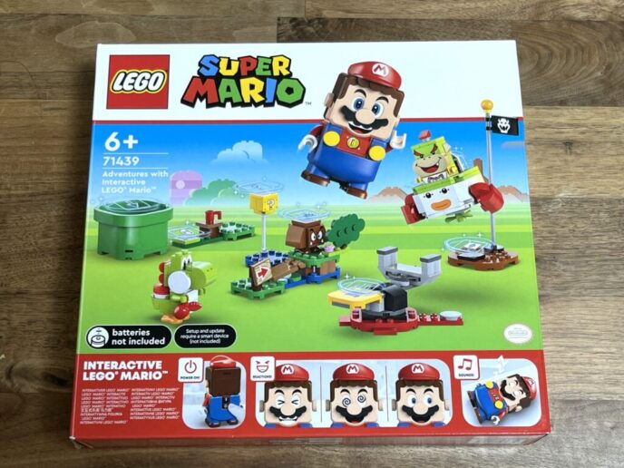 レゴ マリオ】自分でマリオとコースを作って遊べる！音が鳴って表情