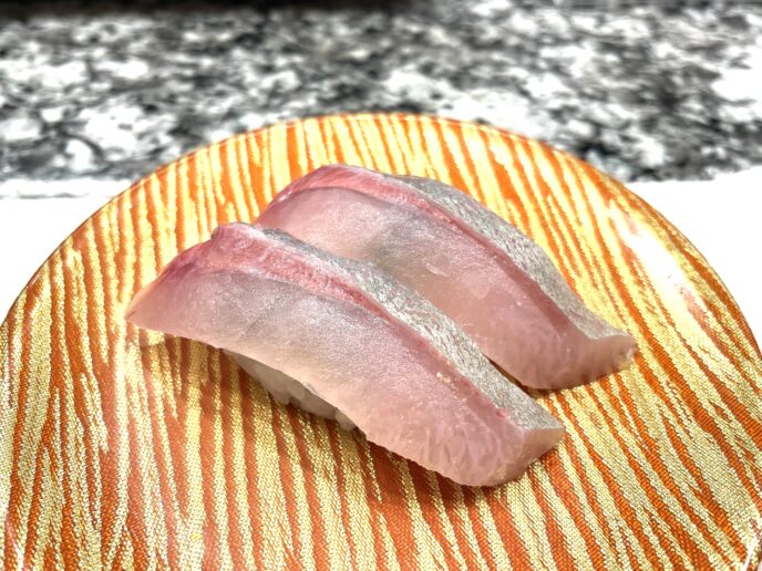 別府名物「水天」の寿司（ひらす）
