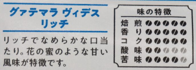 グァテマラ ヴィデス リッチ