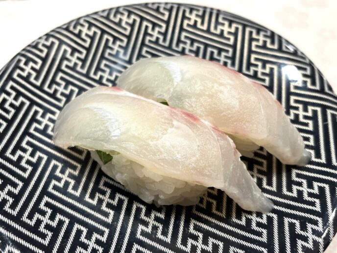 別府名物「水天」の寿司（鯛）