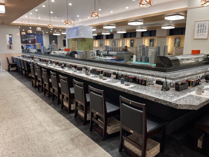 別府名物「水天」の店内
