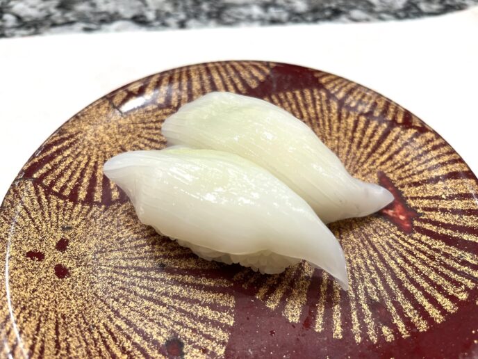 別府名物「水天」の寿司（いか）
