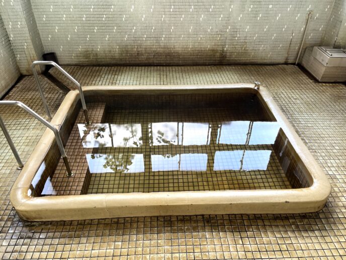 紙屋温泉 コンパクトな湯船