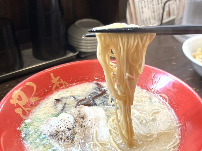 ろくの家のラーメン・麺