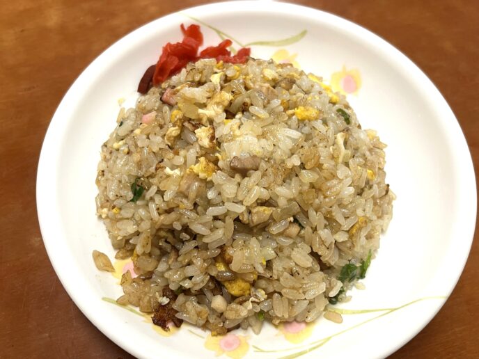 力ラーメンのヤキメシ