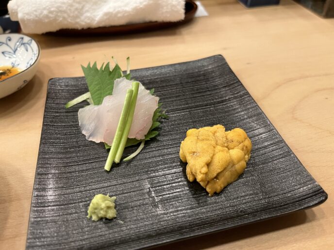 寿司もり田 ヒラメとウニ