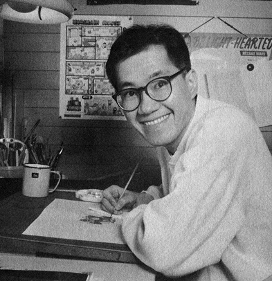 漫画を描く鳥山明さん