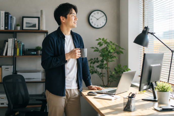 仕事中にこまめに立ち上がる人
